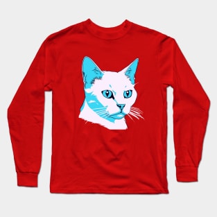 Vaporwave Cat Long Sleeve T-Shirt